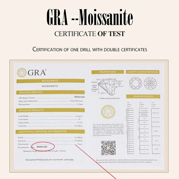 Stunning Petite 3 Stone GRA Certified 1.10Ctw Moissanite Diamond Ring - Picture 15 of 16